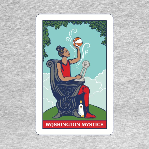 Washington Mystics Tarot Card by AirBudsPodcast